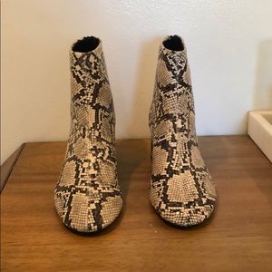 Mango Snake Skin Boots